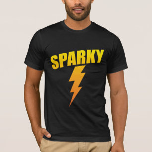 Elektriker-Geschenk-lustiger Sparky Blitz-Bolzen T-Shirt