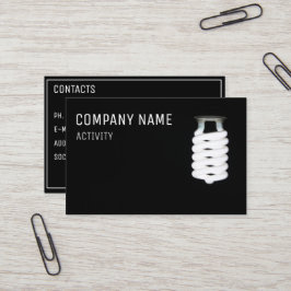 Elektriker/heller Designer Visitenkarte