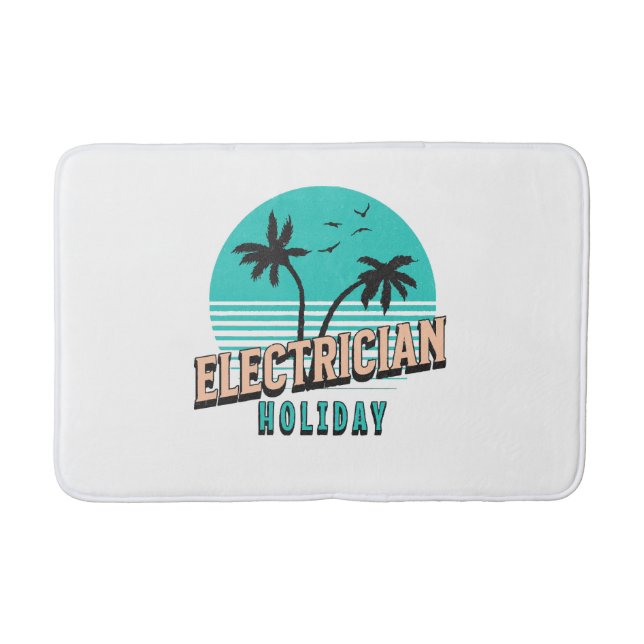 Elektriker Holiday Badematte (Vorderseite)