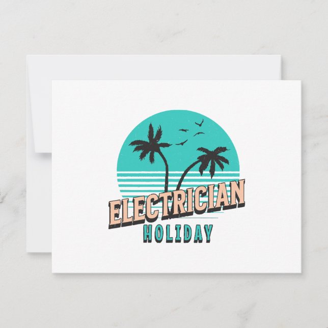Elektriker Holiday Einladung (Vorderseite)