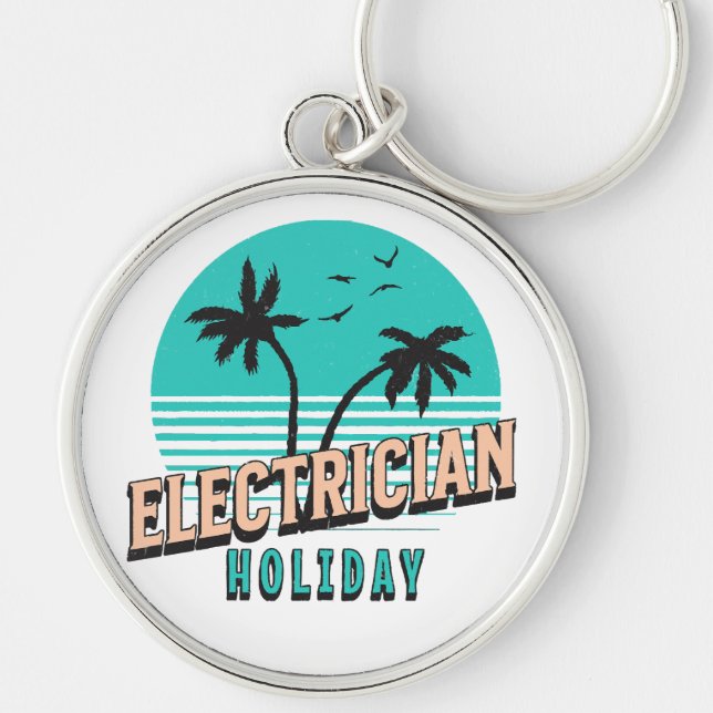 Elektriker Holiday Schlüsselanhänger (Vorne)