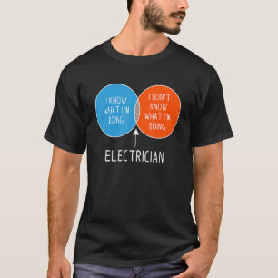 Elektriker, ich weiß nicht, was ich zwei Colo mach T-Shirt