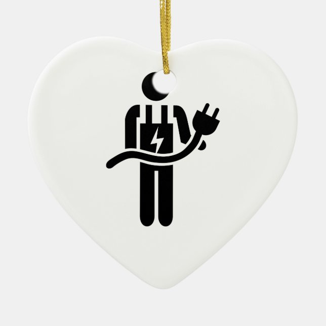 Elektriker Keramikornament (Vorne)