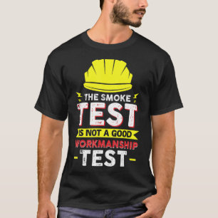 Elektriker-Kollege und Arbeitskollege Rauchtest T-Shirt