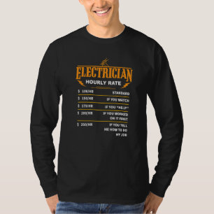 Elektriker Leitungsmonteur Freileitungsmonteur Str T-Shirt