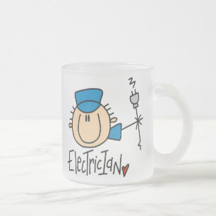 Elektriker Mattglastasse