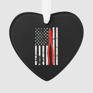 Elektriker mit US-Flagge Ornament