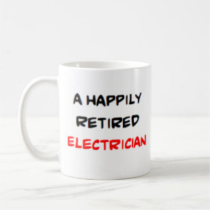 Elektriker pensioniert kaffeetasse