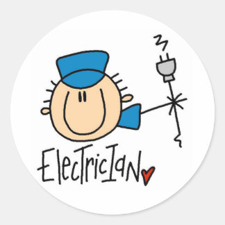 Elektriker Runder Aufkleber