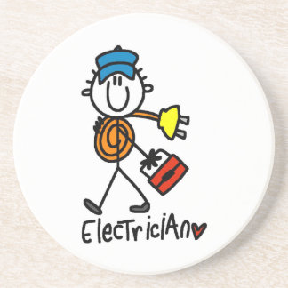 Elektriker-Strichmännchen Getränkeuntersetzer