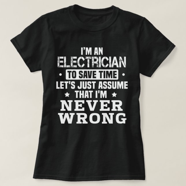Elektriker T-Shirt (Design vorne)