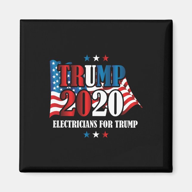 Elektriker Trump Präsident Kampagne Magnet (Vorne)