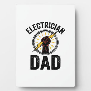 Elektriker-Vater Vintage-Stichvektor-Shirt-Des Fotoplatte