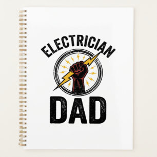 Elektriker-Vater Vintage-Stichvektor-Shirt-Des Planer