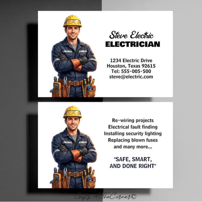 Elektriker  visitenkarte (Von Creator hochgeladen)
