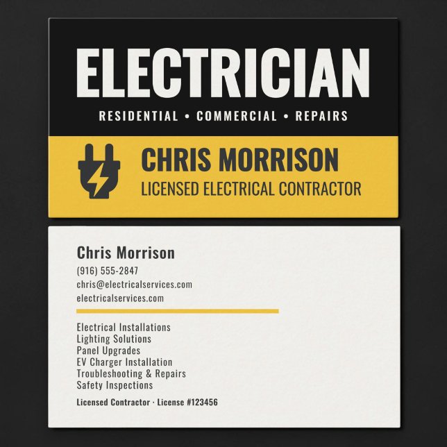 Elektriker Visitenkarte (Von Creator hochgeladen)