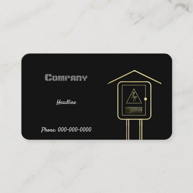 Elektriker Visitenkarte (Vorderseite)