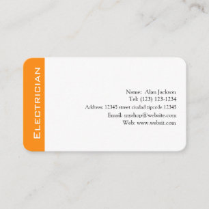 Elektriker Visitenkarte editierbar