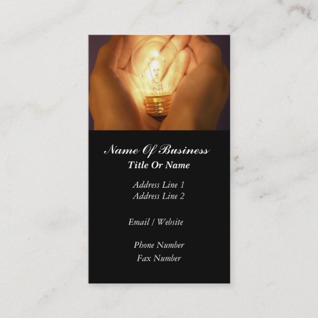 Elektriker-Visitenkarte Visitenkarte (Vorderseite)