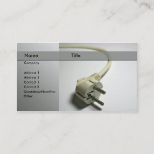 Elektriker-Visitenkarte Visitenkarte