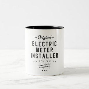 Elektriker Zweifarbige Tasse