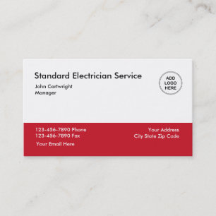 Elektrikerdienst Visitenkarte