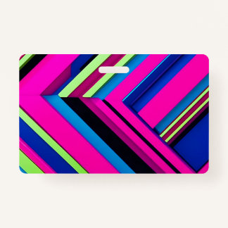 Elektrisch blau und rosa ausweis