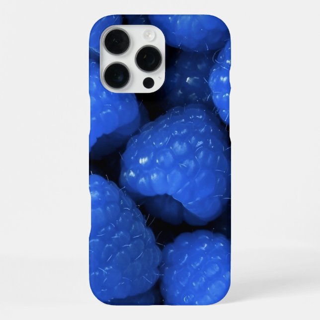 Elektrisch Blaue Himbeere iPhone 16 Pro Max Hülle  (Rückseite)