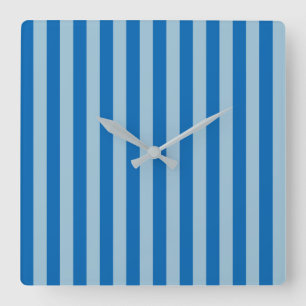 Elektrisch Blaue Limonade und Aquamarin Vertikale Quadratische Wanduhr