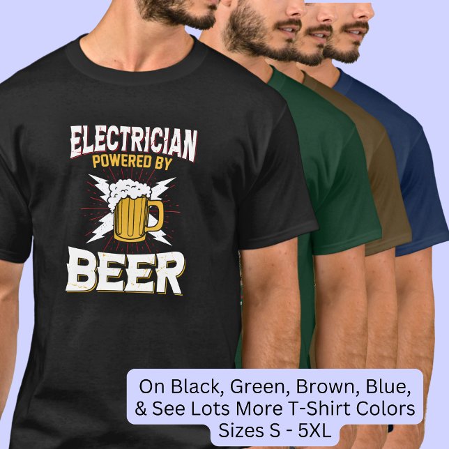 Elektrisch mit Bier betrieben T-Shirt (Von Creator hochgeladen)
