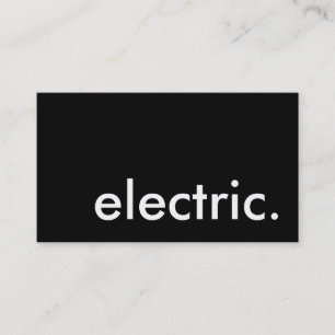 elektrisch. visitenkarte