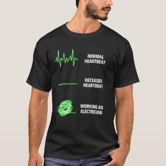 Elektrische Arbeiter Elektro-Arbeitnehmer T-Shirt
