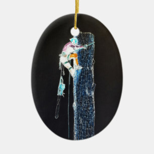 Elektrische Baum-Chirurg-Baumzüchterkettensäge Keramik Ornament