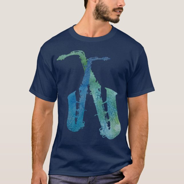 Elektrische BluesSaxes T-Shirt (Vorderseite)