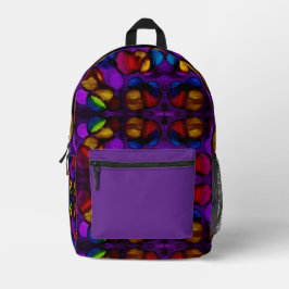 Elektrische Blüte Bedruckter Rucksack