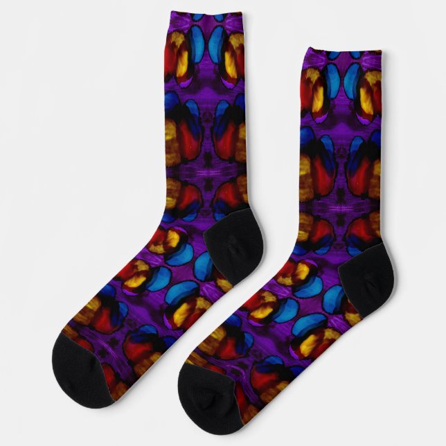 Elektrische Blüte Socken (Linkes Detail)