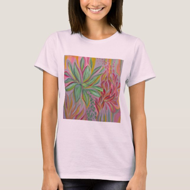 Elektrische Blüte T-Shirt (Vorderseite)