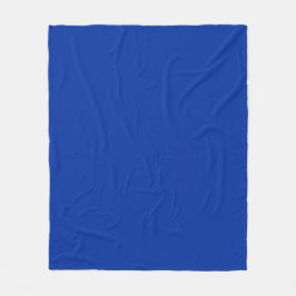 Elektrische Cobalt-Festfarbe | Klassisches Elegant Fleecedecke