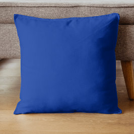 Elektrische Cobalt-Festfarbe | Klassisches Elegant Kissen