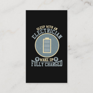 Elektrische Ehefrau Elektrotechniker Husband Visitenkarte