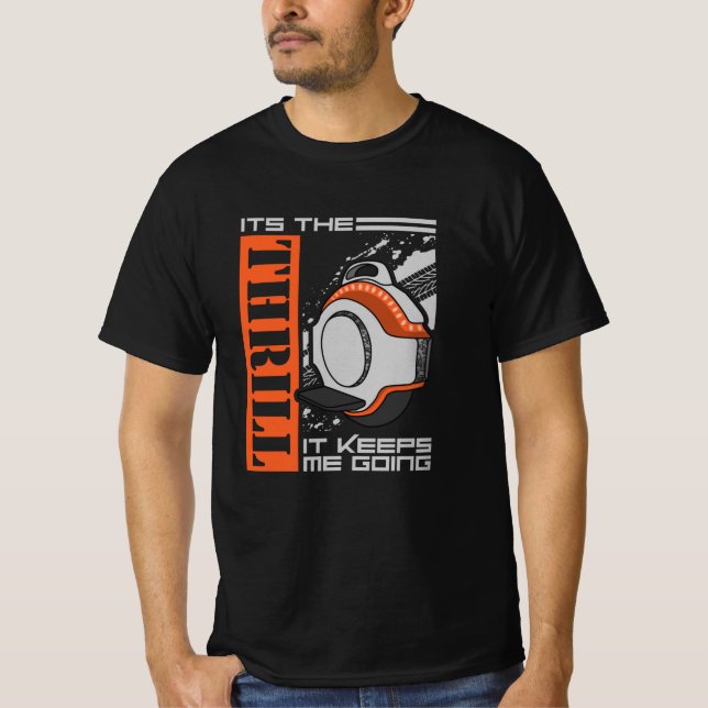 Elektrische Einrad-Monorad EUC-Thrill T-Shirt (Vorderseite)