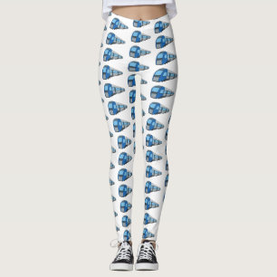 Elektrische Eisenbahn Cartoon-Illustration Leggings