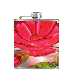 Elektrische Eleganz in Rosa Flachmann