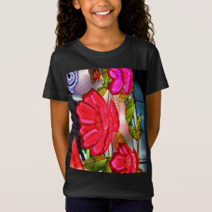 Elektrische Eleganz in Rosa T-Shirt