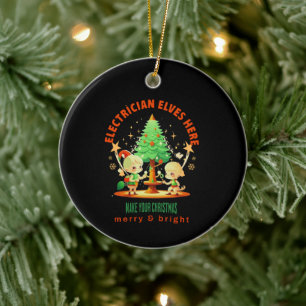 ELEKTRISCHE ELVEN HIER KERAMIK ORNAMENT