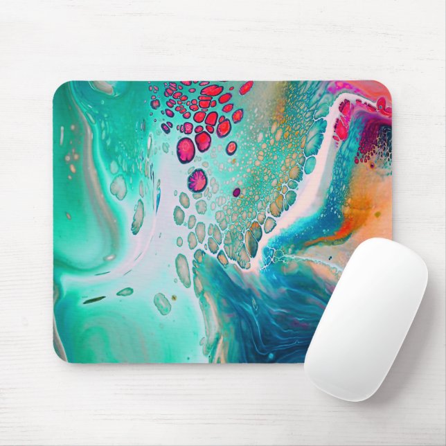 Elektrische Farbgezeiten-Marmor Mousepad (Mit Mouse)