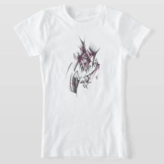 Elektrische Farbige Abstrakte Stammes-Tätowierkuns T-Shirt