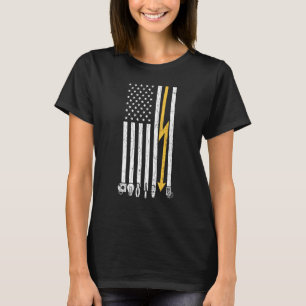 Elektrische Flagge mit elektrischer Grafik T-Shirt