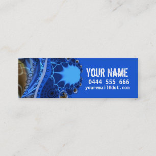 ELEKTRISCHE Fraktal-Visitenkarte Mini Visitenkarte