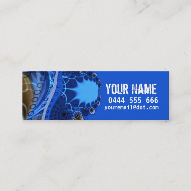 ELEKTRISCHE Fraktal-Visitenkarte Mini Visitenkarte (Vorderseite)